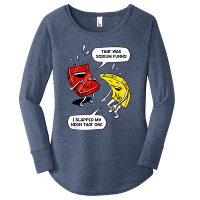 That Was Sodium Funny Geek Chemistry Science Joke Women's Perfect Tri Tunic Long Sleeve Shirt