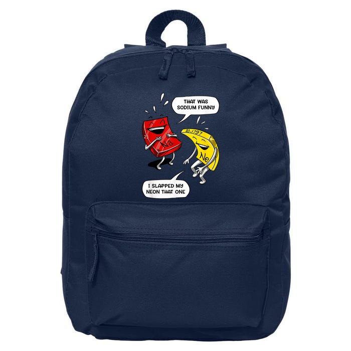 That Was Sodium Funny Geek Chemistry Science Joke 16 in Basic Backpack
