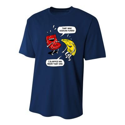 That Was Sodium Funny Geek Chemistry Science Joke Youth Performance Sprint T-Shirt