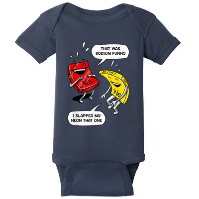That Was Sodium Funny Geek Chemistry Science Joke Baby Bodysuit