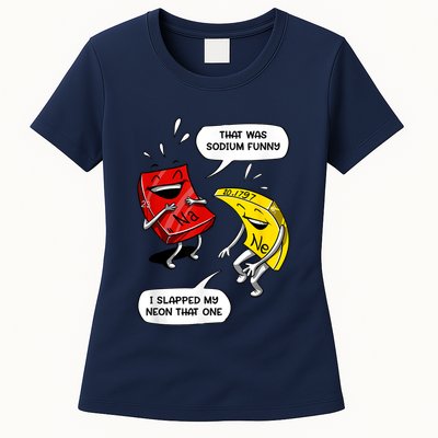 That Was Sodium Funny Geek Chemistry Science Joke Womens T-Shirt