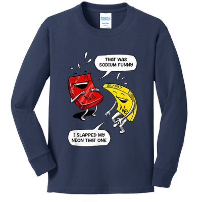 That Was Sodium Funny Geek Chemistry Science Joke Kids Long Sleeve Shirt