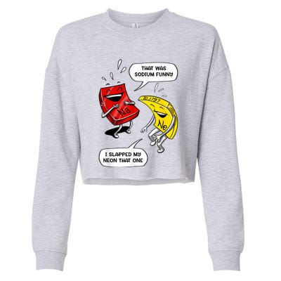 That Was Sodium Funny Geek Chemistry Science Joke Cropped Pullover Crew