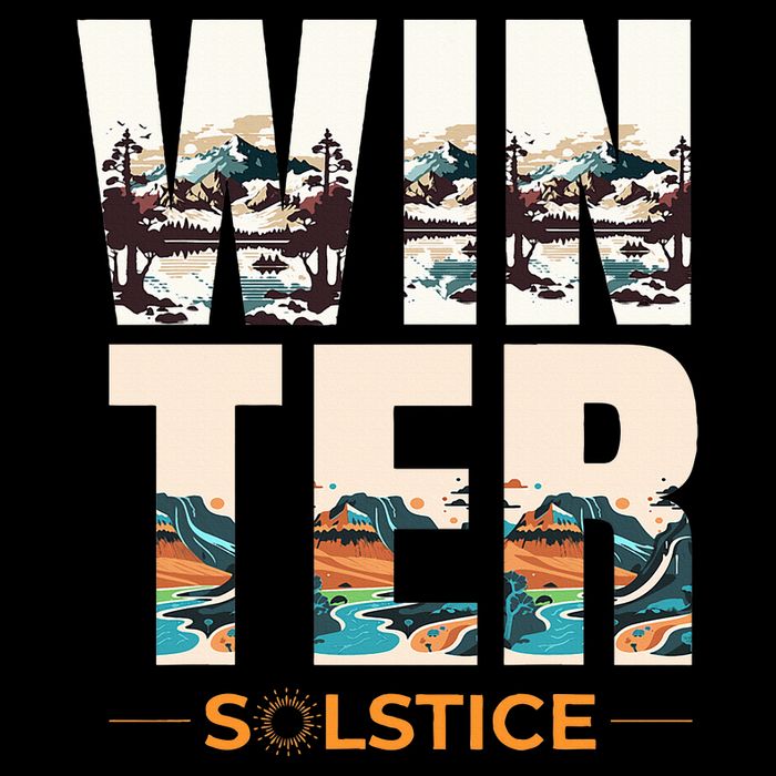 The Winter Solstice Yule  Sustainable Bucket Hat