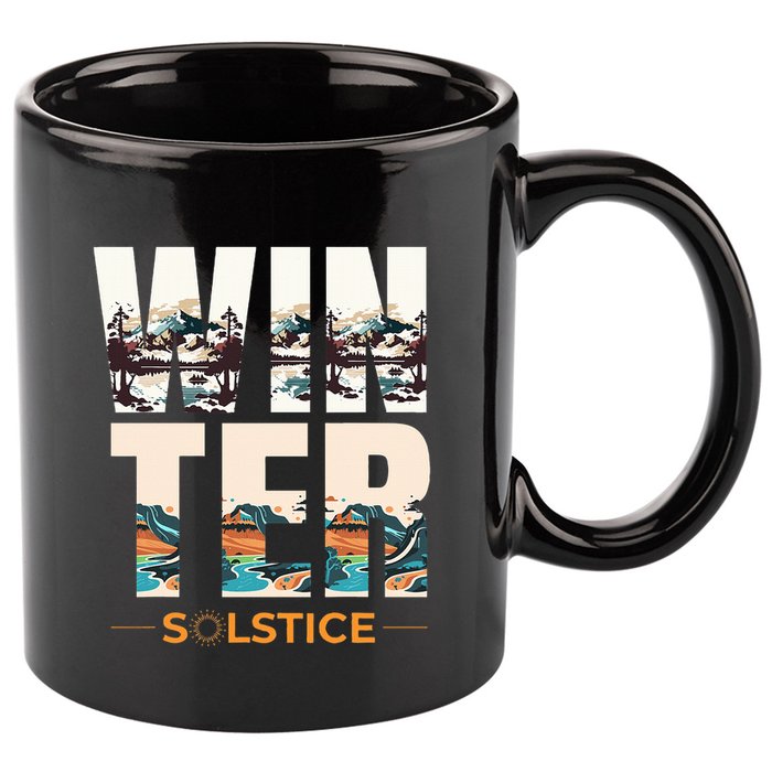 The Winter Solstice Yule  11oz C Handle Ceramic Mug