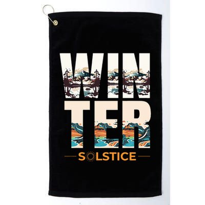 The Winter Solstice Yule  Golf Towel