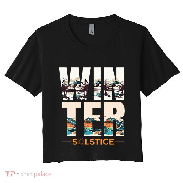 The Winter Solstice Yule  Crop Top