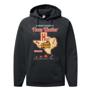 Texas Weather Summer Heat Wave Performance Fleece Hoodie