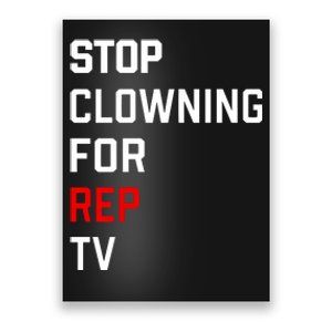 Taylor Wearing Stop Clowning For Rep Poster