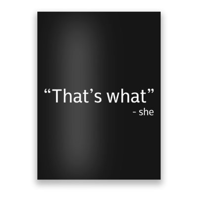 ThatS What She Said Funny Workplace Office Poster