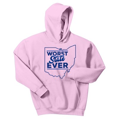 The Worst State Ever Is Ohio Kids Hoodie