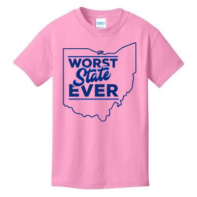 The Worst State Ever Is Ohio Kids T-Shirt