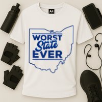 The Worst State Ever Is Ohio Cooling Performance Crew T-Shirt