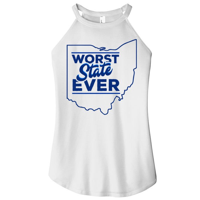 The Worst State Ever Is Ohio Women's Perfect Tri Rocker Tank