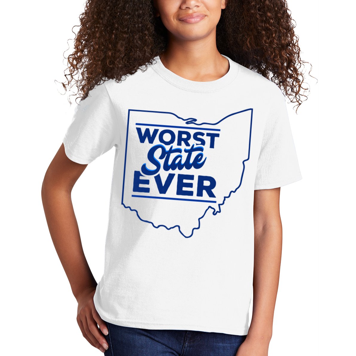 The Worst State Ever Is Ohio Kids T-Shirt