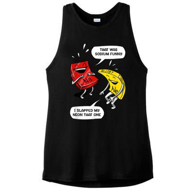 That Was Sodium Funny Geek Chemistry Science Joke Ladies PosiCharge Tri-Blend Wicking Tank