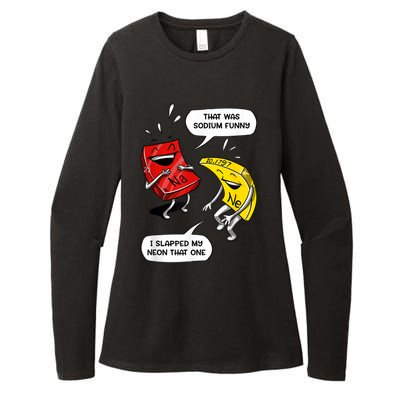 That Was Sodium Funny Geek Chemistry Science Joke Womens CVC Long Sleeve Shirt