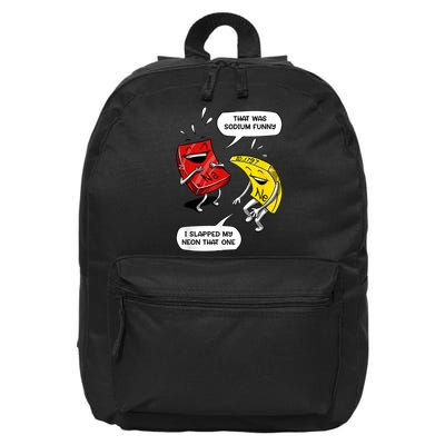 That Was Sodium Funny Geek Chemistry Science Joke 16 in Basic Backpack