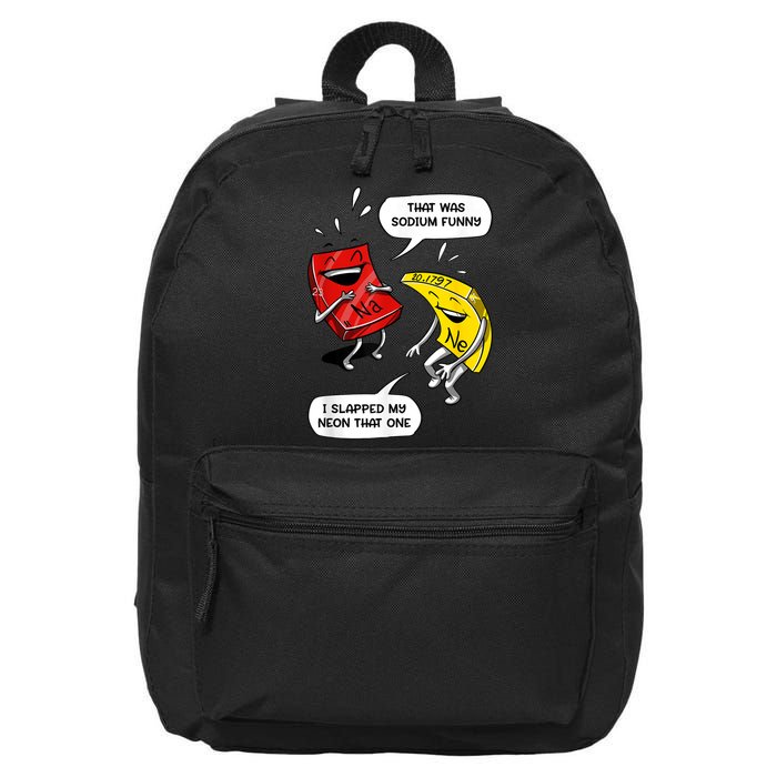 That Was Sodium Funny Geek Chemistry Science Joke 16 in Basic Backpack