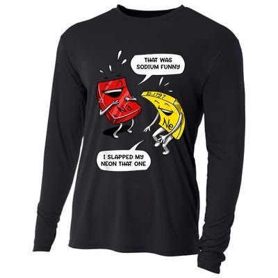 That Was Sodium Funny Geek Chemistry Science Joke Cooling Performance Long Sleeve Crew
