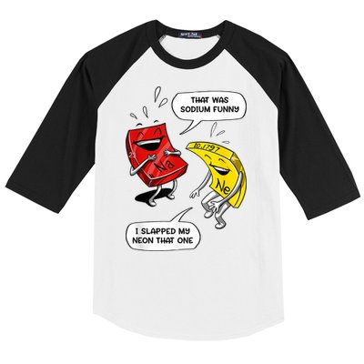 That Was Sodium Funny Geek Chemistry Science Joke Baseball Sleeve Shirt