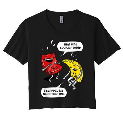 That Was Sodium Funny Geek Chemistry Science Joke Crop Top