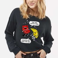 That Was Sodium Funny Geek Chemistry Science Joke Cropped Pullover Crew