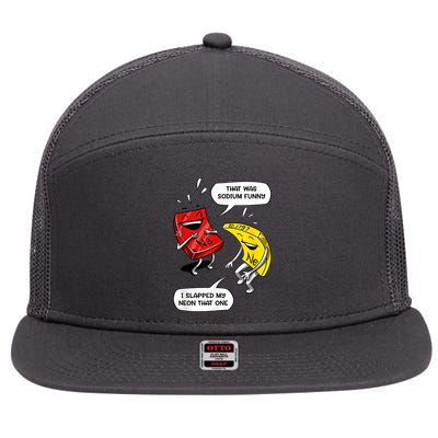 That Was Sodium Funny Geek Chemistry Science Joke 7 Panel Mesh Trucker Snapback Hat