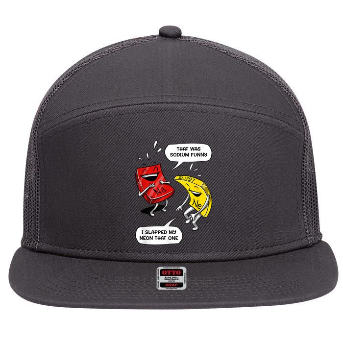 That Was Sodium Funny Geek Chemistry Science Joke 7 Panel Mesh Trucker Snapback Hat