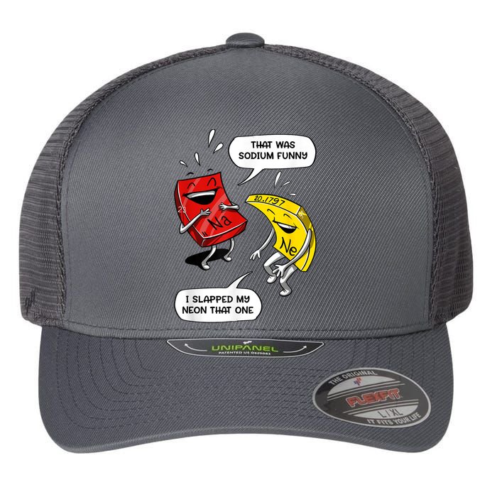 That Was Sodium Funny Geek Chemistry Science Joke Flexfit Unipanel Trucker Cap