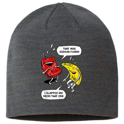 That Was Sodium Funny Geek Chemistry Science Joke Sustainable Beanie