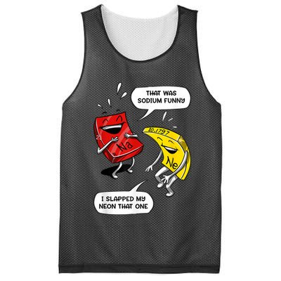 That Was Sodium Funny Geek Chemistry Science Joke Mesh Reversible Basketball Jersey Tank
