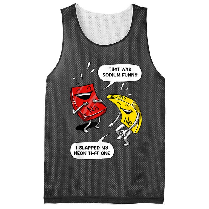 That Was Sodium Funny Geek Chemistry Science Joke Mesh Reversible Basketball Jersey Tank