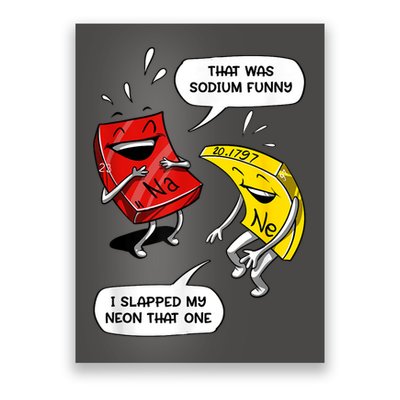 That Was Sodium Funny Geek Chemistry Science Joke Poster