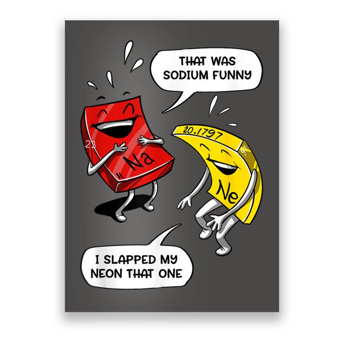 That Was Sodium Funny Geek Chemistry Science Joke Poster