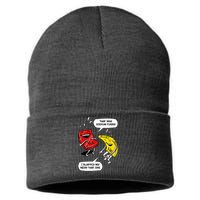 That Was Sodium Funny Geek Chemistry Science Joke Sustainable Knit Beanie