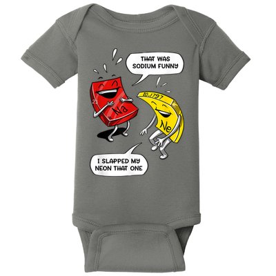 That Was Sodium Funny Geek Chemistry Science Joke Baby Bodysuit