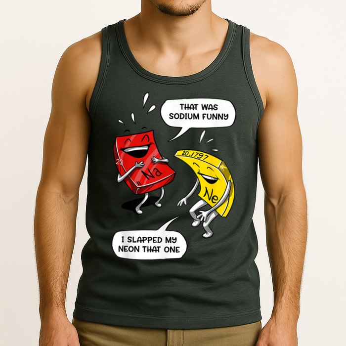 That Was Sodium Funny Geek Chemistry Science Joke Tank Top