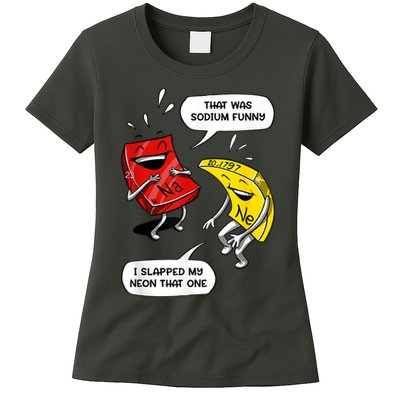 That Was Sodium Funny Geek Chemistry Science Joke Womens T-Shirt