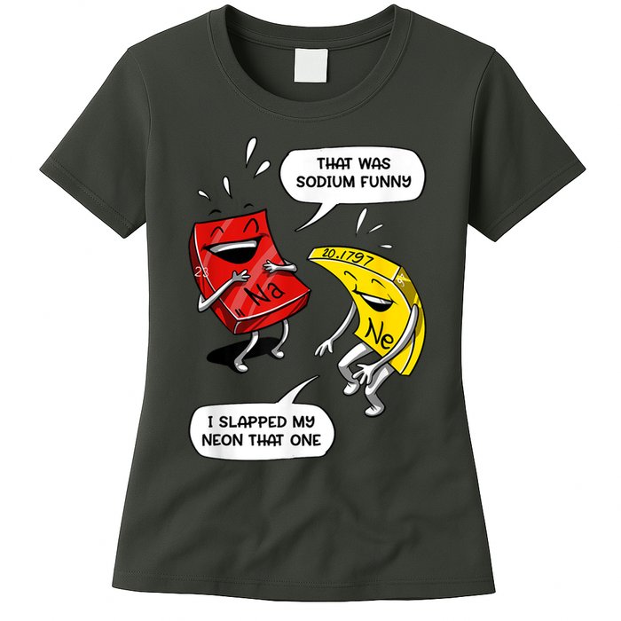 That Was Sodium Funny Geek Chemistry Science Joke Womens T-Shirt