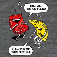 That Was Sodium Funny Geek Chemistry Science Joke Women's V-Neck T-Shirt