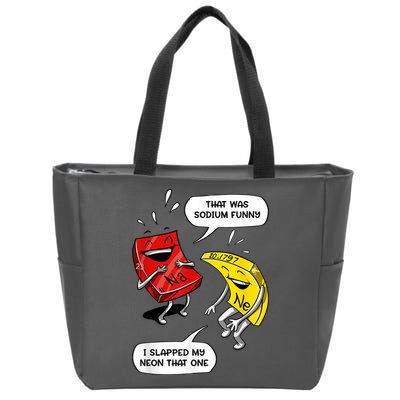 That Was Sodium Funny Geek Chemistry Science Joke Zip Tote Bag