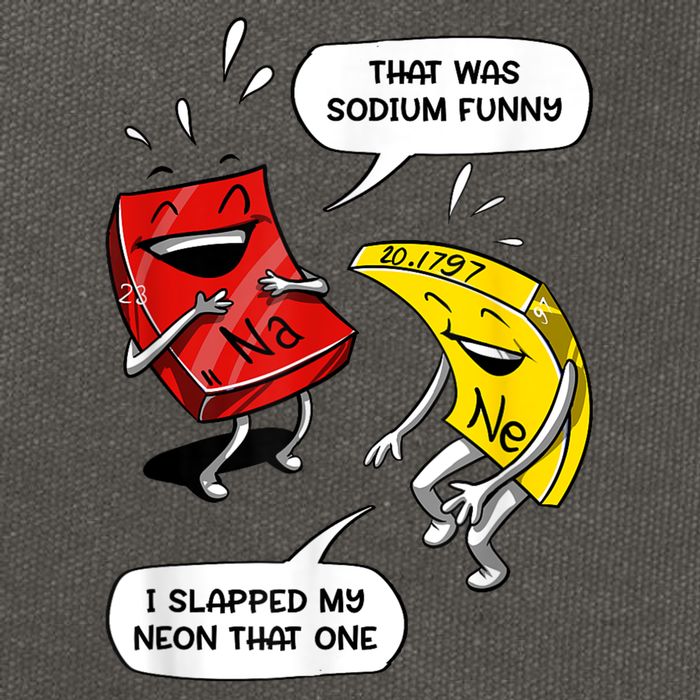That Was Sodium Funny Geek Chemistry Science Joke Cotton Canvas Backpack