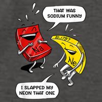 That Was Sodium Funny Geek Chemistry Science Joke Vector Backpack