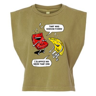 That Was Sodium Funny Geek Chemistry Science Joke Garment-Dyed Women's Muscle Tee