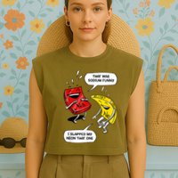 That Was Sodium Funny Geek Chemistry Science Joke Garment-Dyed Women's Muscle Tee