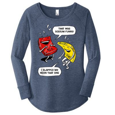 That Was Sodium Funny Geek Chemistry Science Joke Women's Perfect Tri Tunic Long Sleeve Shirt