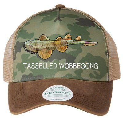 Tasselled Wobbegong Shark Lover Legacy Tie Dye Trucker Hat