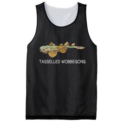 Tasselled Wobbegong Shark Lover Mesh Reversible Basketball Jersey Tank