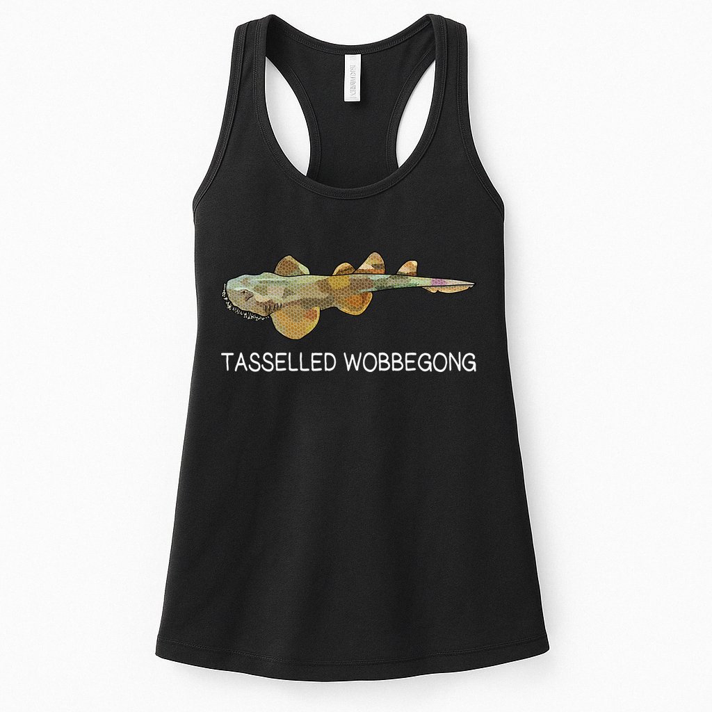 Tasselled Wobbegong Shark Lover Womens Tank Top